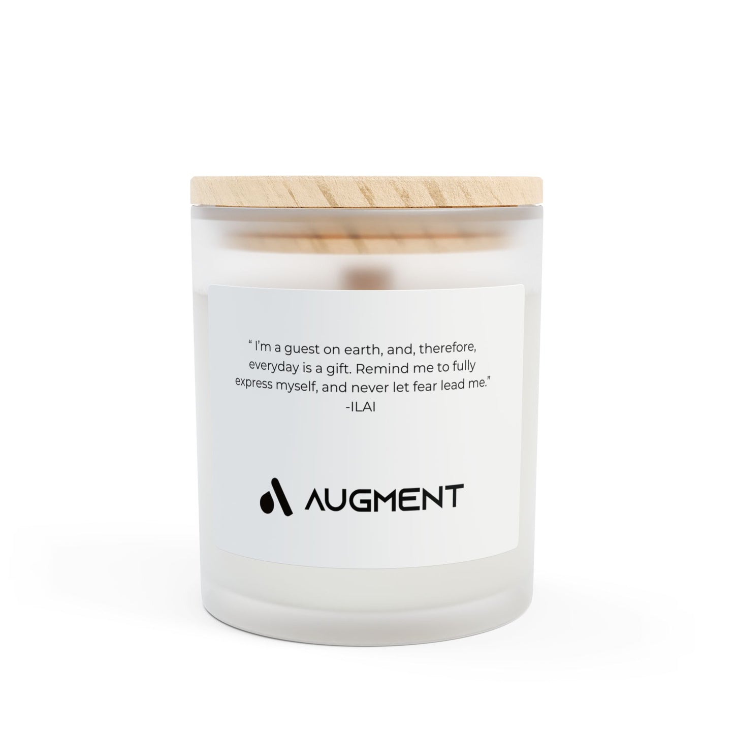 Frosted Glass Candle, 11oz