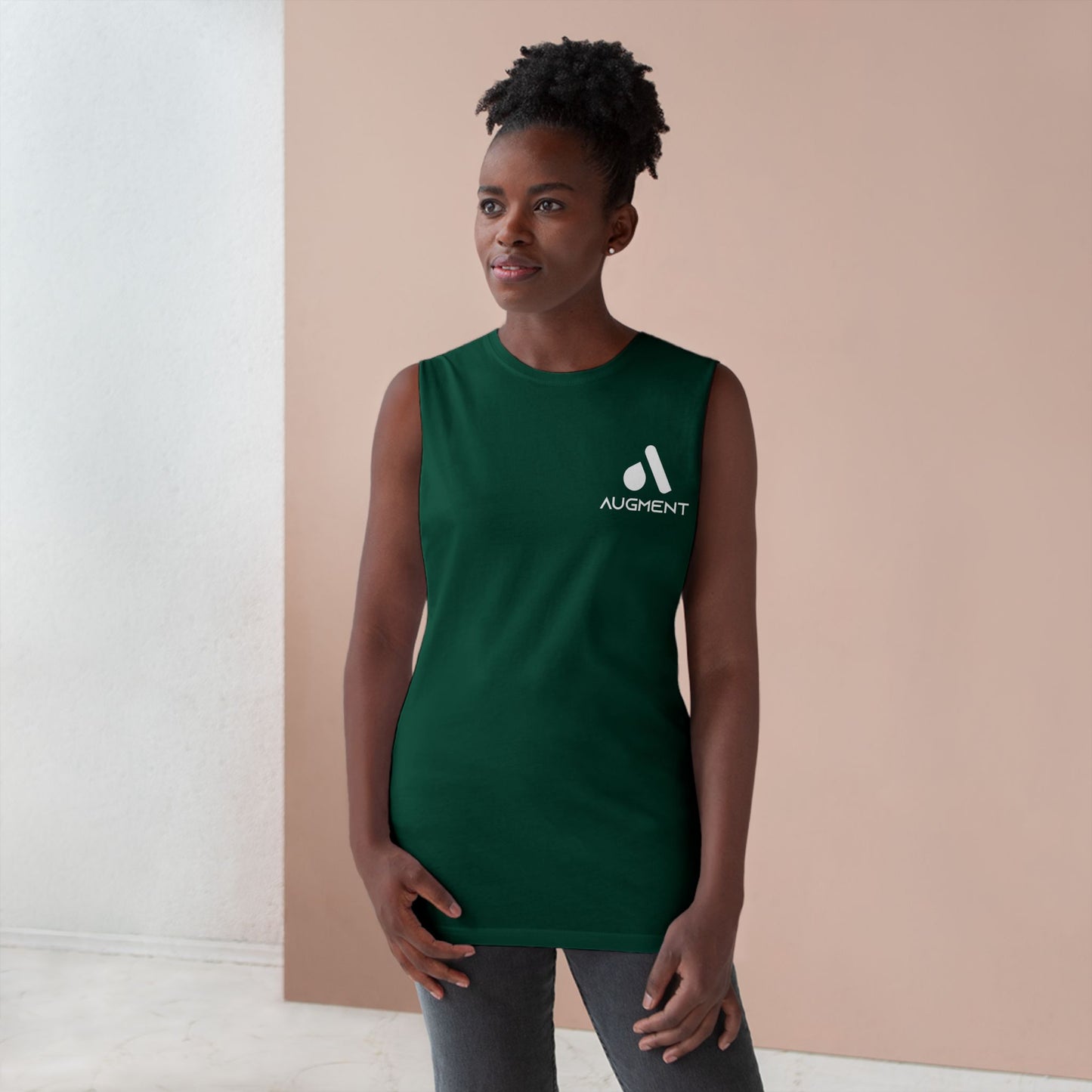 Unisex Barnard Tank - Minimalist Black Sports Top for Active Lifestyles