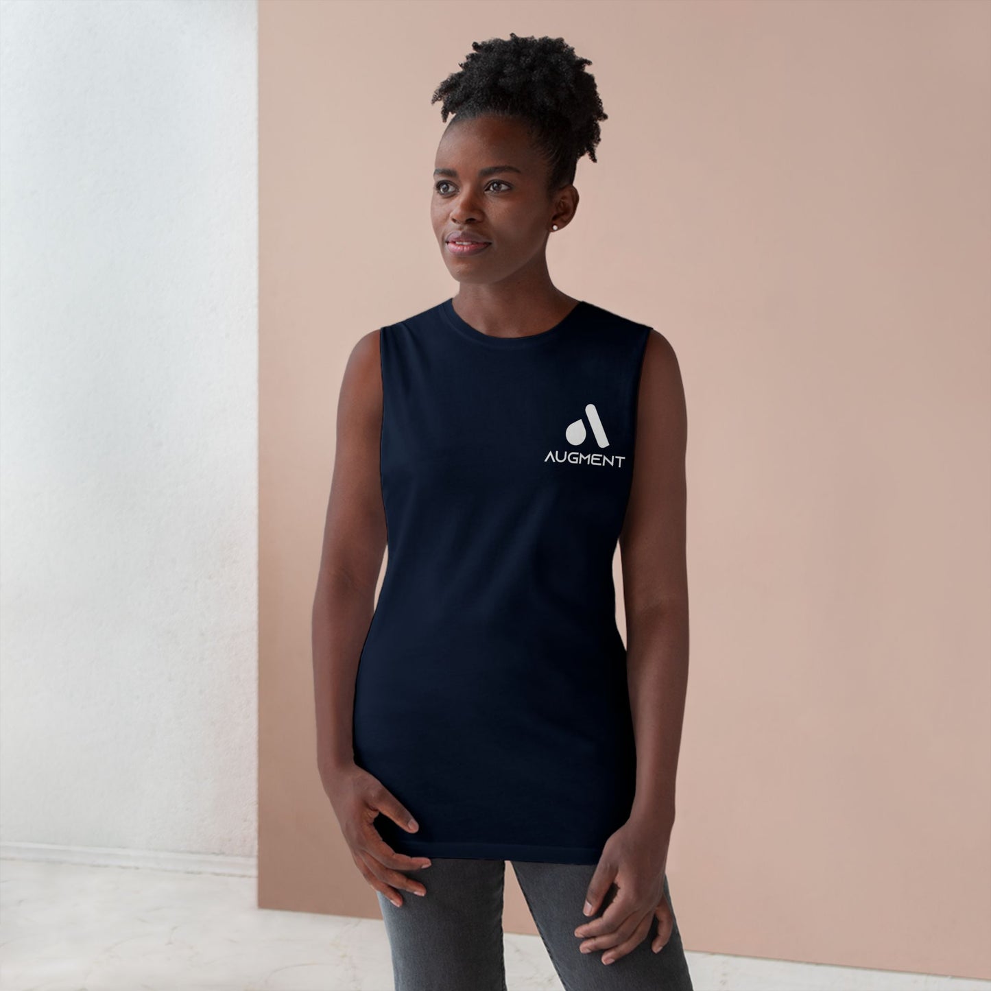 Unisex Barnard Tank - Minimalist Black Sports Top for Active Lifestyles