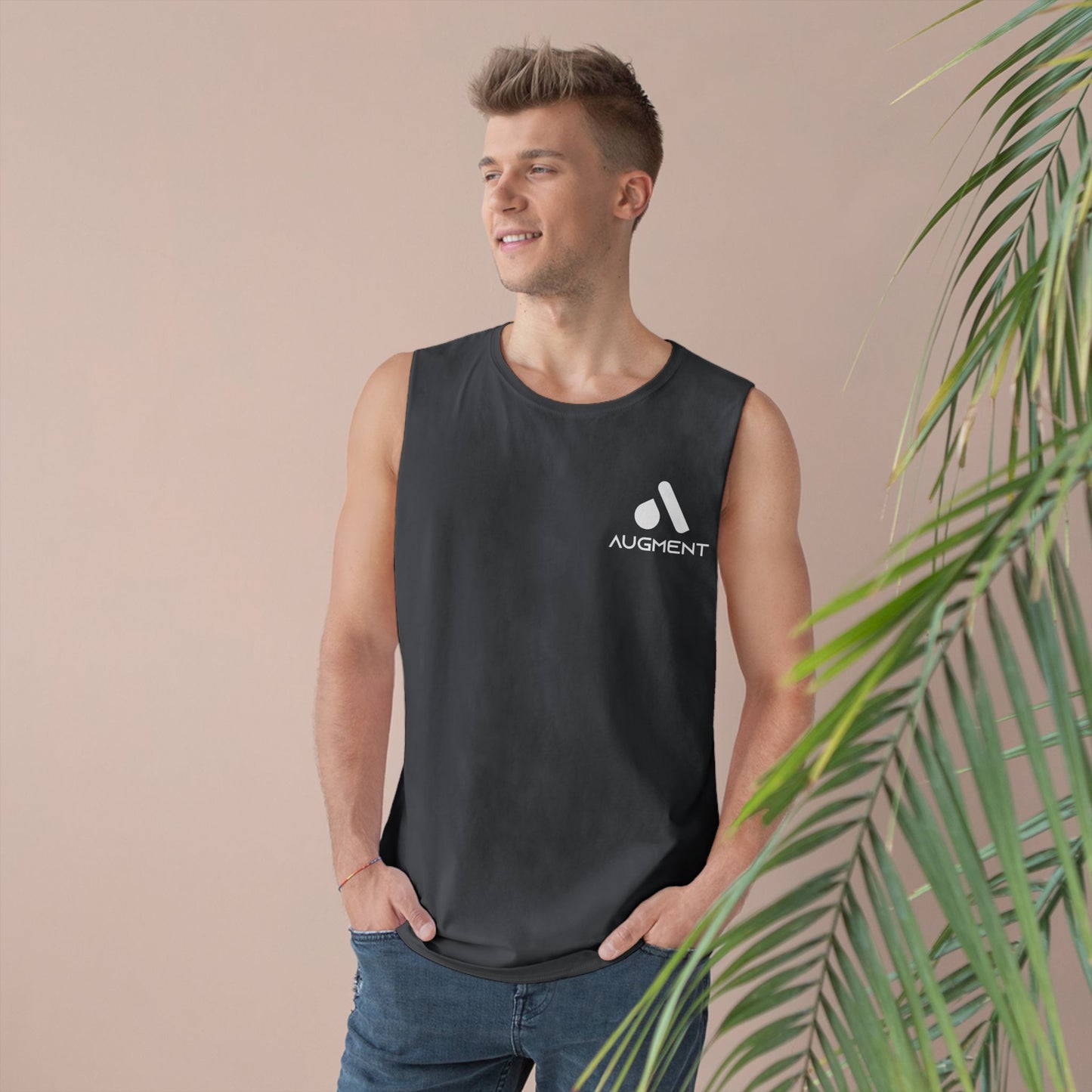 Unisex Barnard Tank - Minimalist Black Sports Top for Active Lifestyles