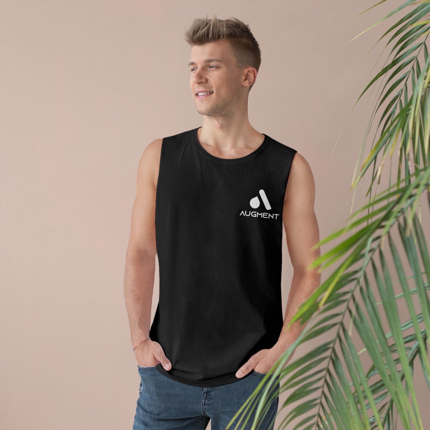 Unisex Barnard Tank - Minimalist Black Sports Top for Active Lifestyles