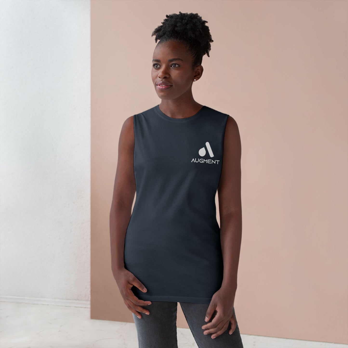 Unisex Barnard Tank - Minimalist Black Sports Top for Active Lifestyles