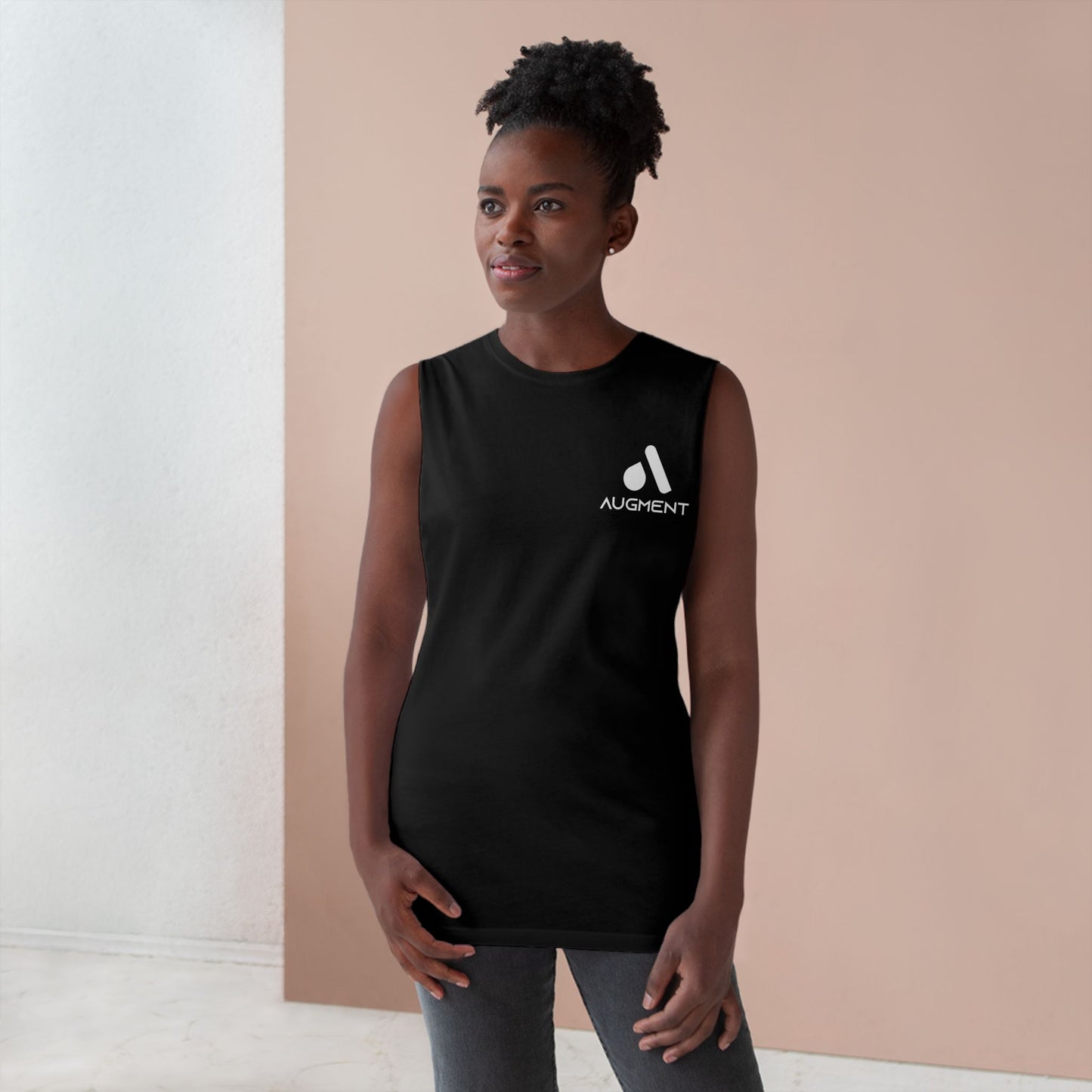 Unisex Barnard Tank - Minimalist Black Sports Top for Active Lifestyles