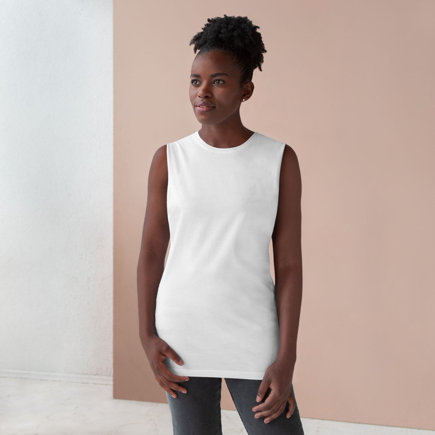 Unisex Barnard Tank - Minimalist Black Sports Top for Active Lifestyles